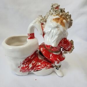 Vintage • Santa Candy Dish